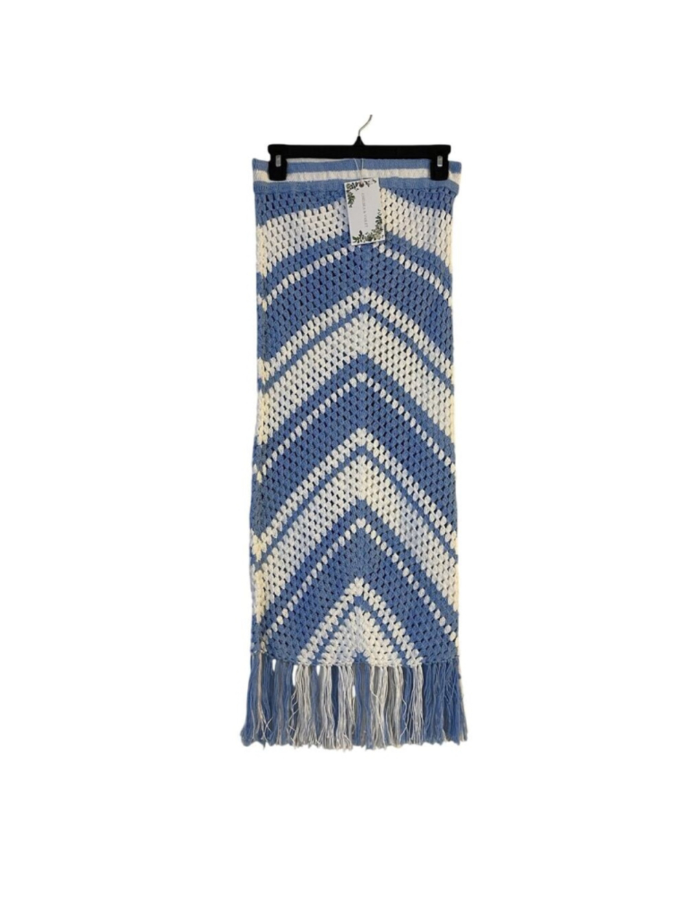 Chelsea & Violet Womens Crochet Swim Boho Maxi Skirt Cover Up S NWT